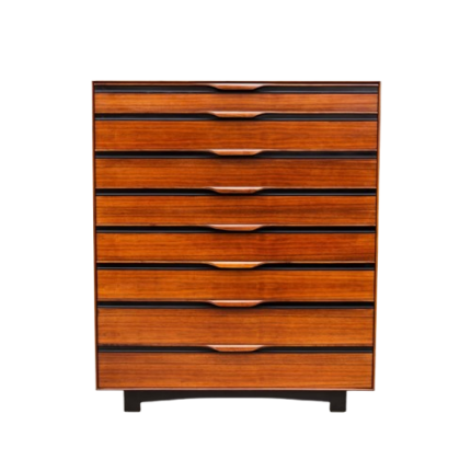 Mid-Century Modern 1960s Highboy Dresser in Walnut by John Kapel – Glenn of California