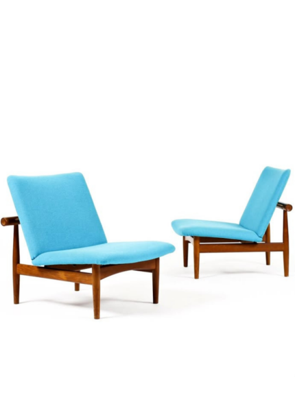 Finn Juhl ‘Japan’ Lounge Chairs – Pair of Authentic Mid-Century Danish Modern Teak Chairs
