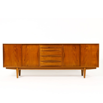 Vintage Dyrlund Danish Modern 1960s Teak Credenza – Mid Century Sideboard MCM Furniture