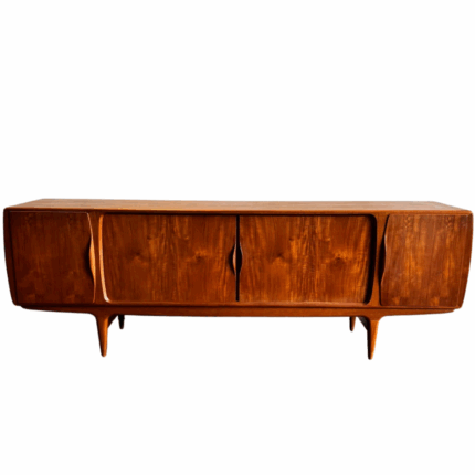 Uldum Møbelfabrik Teak 1960s Credenza Sideboard by Johannes Andersen – Mid-Century Danish Modern U16 Design