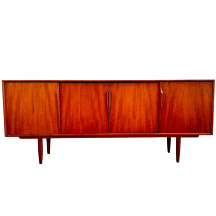 Mid-Century Danish Modern 1960s Teak Credenza by Axel Christiansen for Aco Møbler – Long Vintage Sideboard