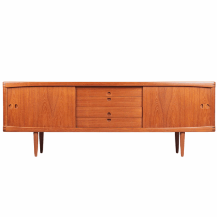 Mid-Century Danish Modern 1960s Teak Credenza by H.W. Klein for Bramin – Vintage Scandinavian Sideboard