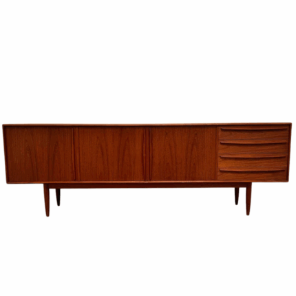 Vintage Mid-Century Modern Danish Teak 1960s Credenza by Bernhard Pedersen & Søn