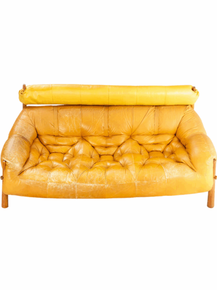 Rare Percival Lafer MP-81 Leather Sofa – Iconic 1960s Brazilian Mid-Century Modern Design