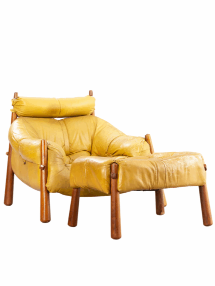 Rare 1970s Percival Lafer MP-81 Lounge Chair & Ottoman – Mid-Century Modern Brazilian Design