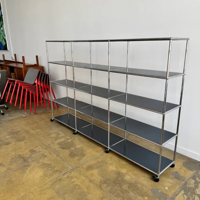 USM Haller 1960s 3×4 Shelf Divider – Anthracite Grey – 89.5″W – on ...