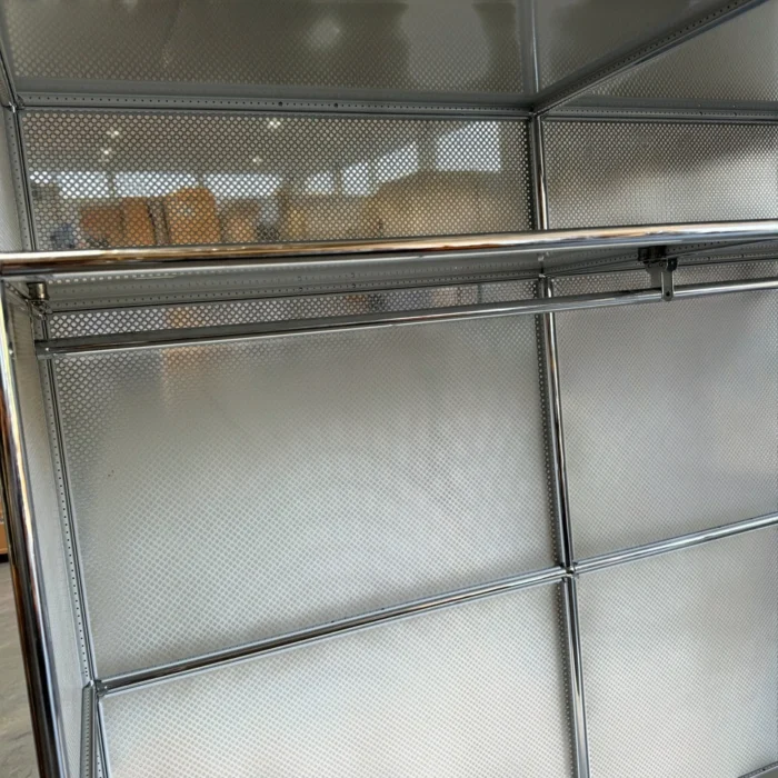 USM Haller Wardrobe – Dual Hangar Racks + Shelved Storage – 5 Casters ...