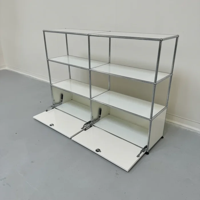 USM Haller 1960s 3×2 Storage Unit – Vintage Swiss Modern – 3 Drop-Down ...