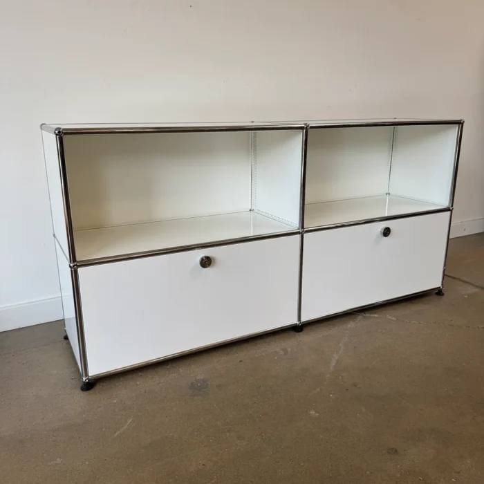 USM Haller C2A Media Console – 1960s Vintage – 60″W – 2 Drop-Down Doors ...
