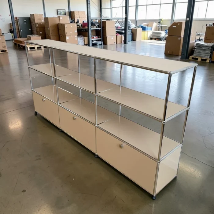 USM Haller Tall 3×3 Storage Unit – Beige – Soft Close Doors – 80″W ...