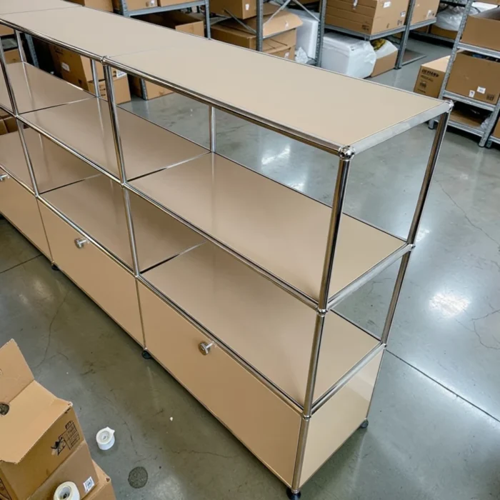 USM Haller Tall 3×3 Storage Unit – Beige – Soft Close Doors – 80″W ...