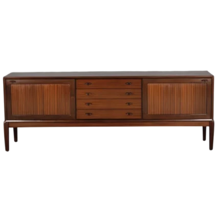 Mid Century Danish Mahogany Sideboard by H.W. Klein, 1960s Vintage Scandinavian Credenza