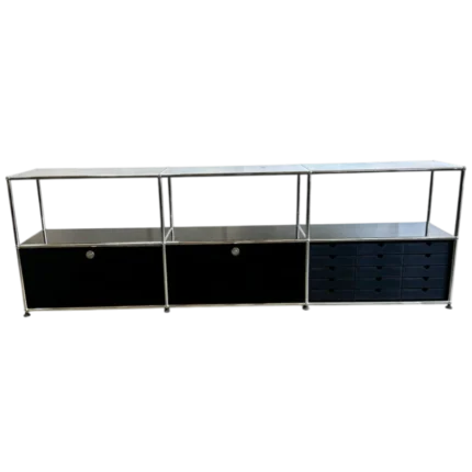 Authentic USM Haller Black Media Console