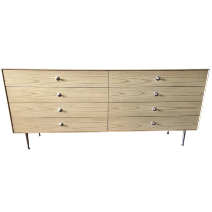 George Nelson Thin Edge Double Dresser – White Ash – Herman Miller - 1950s